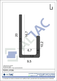PERFIL N&ordm;286 J9X20X10
