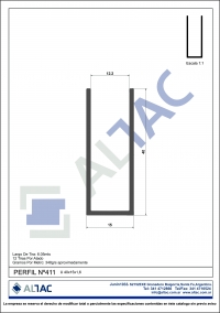 PERFIL Nº411 U 15X40X1.4