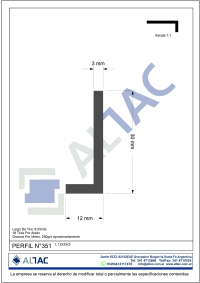 PERFIL N&ordm;351 L12x33x3