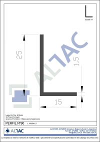 PERFIL Nº90 L15x25x1,5