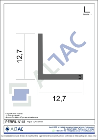 PERFIL N&ordm;48 Angulo 12.7X12.7X1.3
