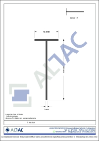 PERFIL T 38x15x1